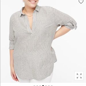 JCrew Hi Low Pop Over Tunic Top. Only worn once.